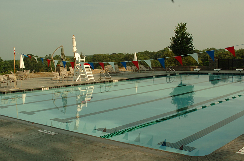 Swimming pool and stamped concrete project example 97